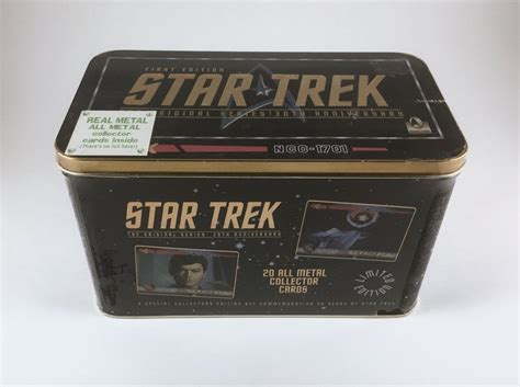 star trek collectible card game metal box|Star Trek Metal Cards for sale .